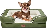 Vista 16 de Comfort Expression - Cama ortopédica para perros extragrandes, 42 x 30 pulgadas, cama impermeable y de apoyo de espuma con cojines removibles, sofá