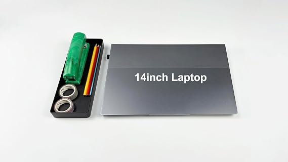 Amazon Basics Rectangular Plastic Desk Organizer, Half Accessory Tray for Office Supplies and Workspace Organization, 9.4 x 3.3 x 1, Black