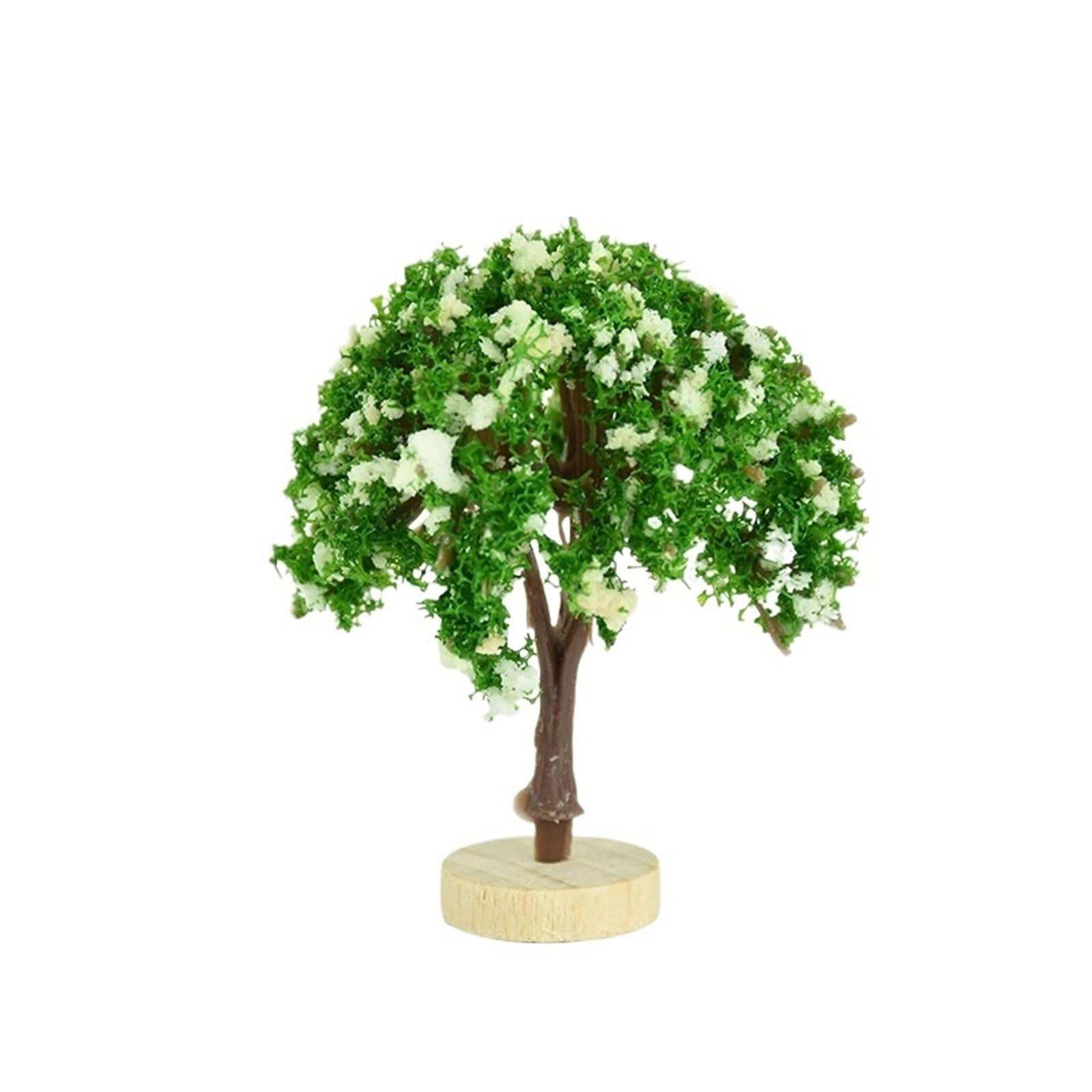 DUNSBY Model Trees 3pcs Simulation Mini Tree Model Green Scenery Landscape Sand Table DIY Ornament Miniature Miniatures(6x5.5cm)