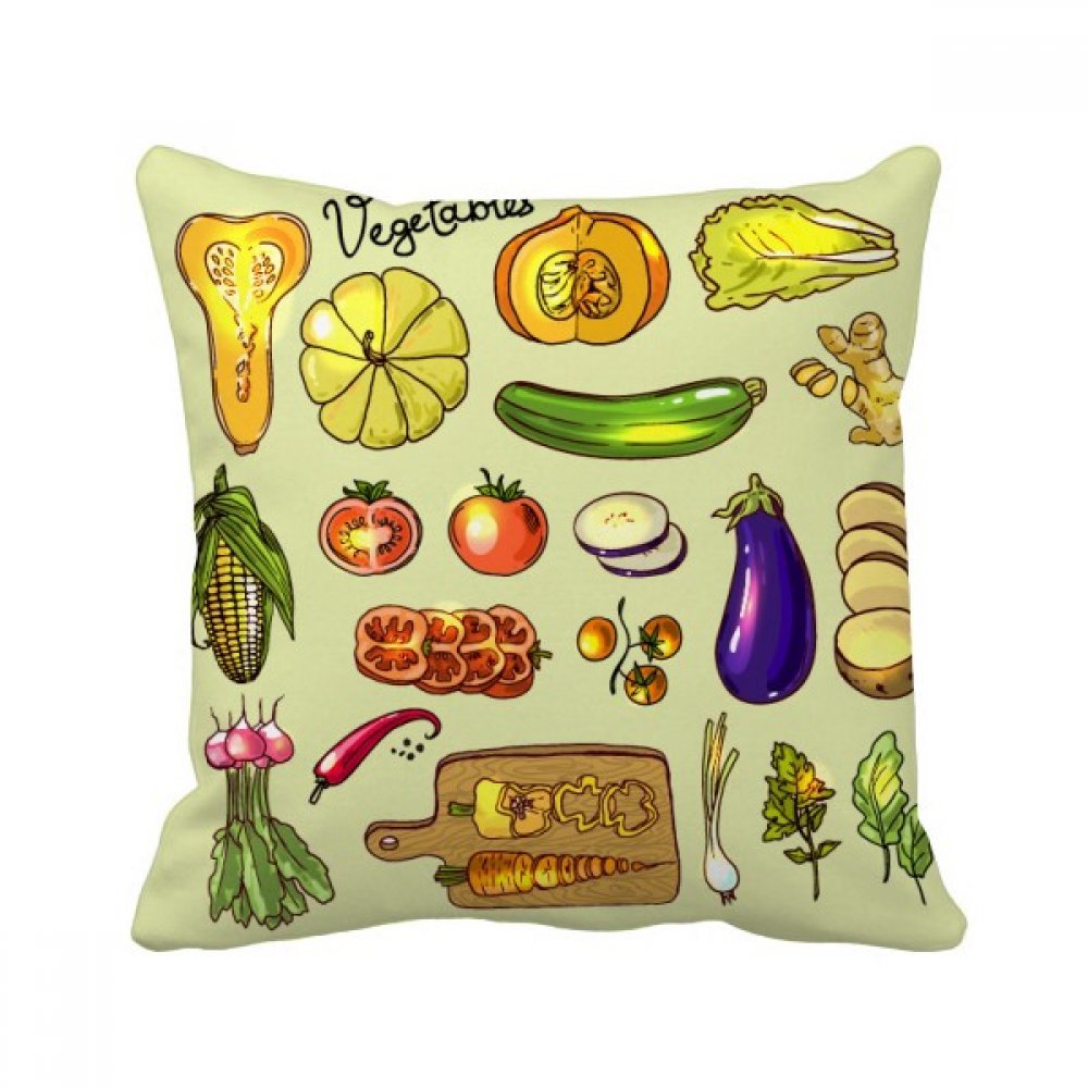 Coussin carré J'aime la Cuisine 40x40 cm avec motif oeufs et miel multicolore pour décoration