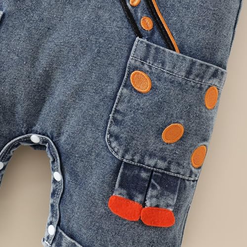 Image of Baby Boy Summer Clothes Toddler Boys Outfits Short Sleeve T-Shirt Cute Cartoon Jumpsuit Overalls 12 Months-4T