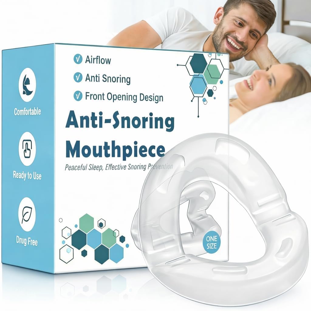 Schnarchstopper Anti Schnarch - Komfortable Anti Schnarch Schiene, 180° offenem Frontdesign - sofort einsatzbereit - Schnarchschiene für Männer & Frauen,Schnarchen reduzieren