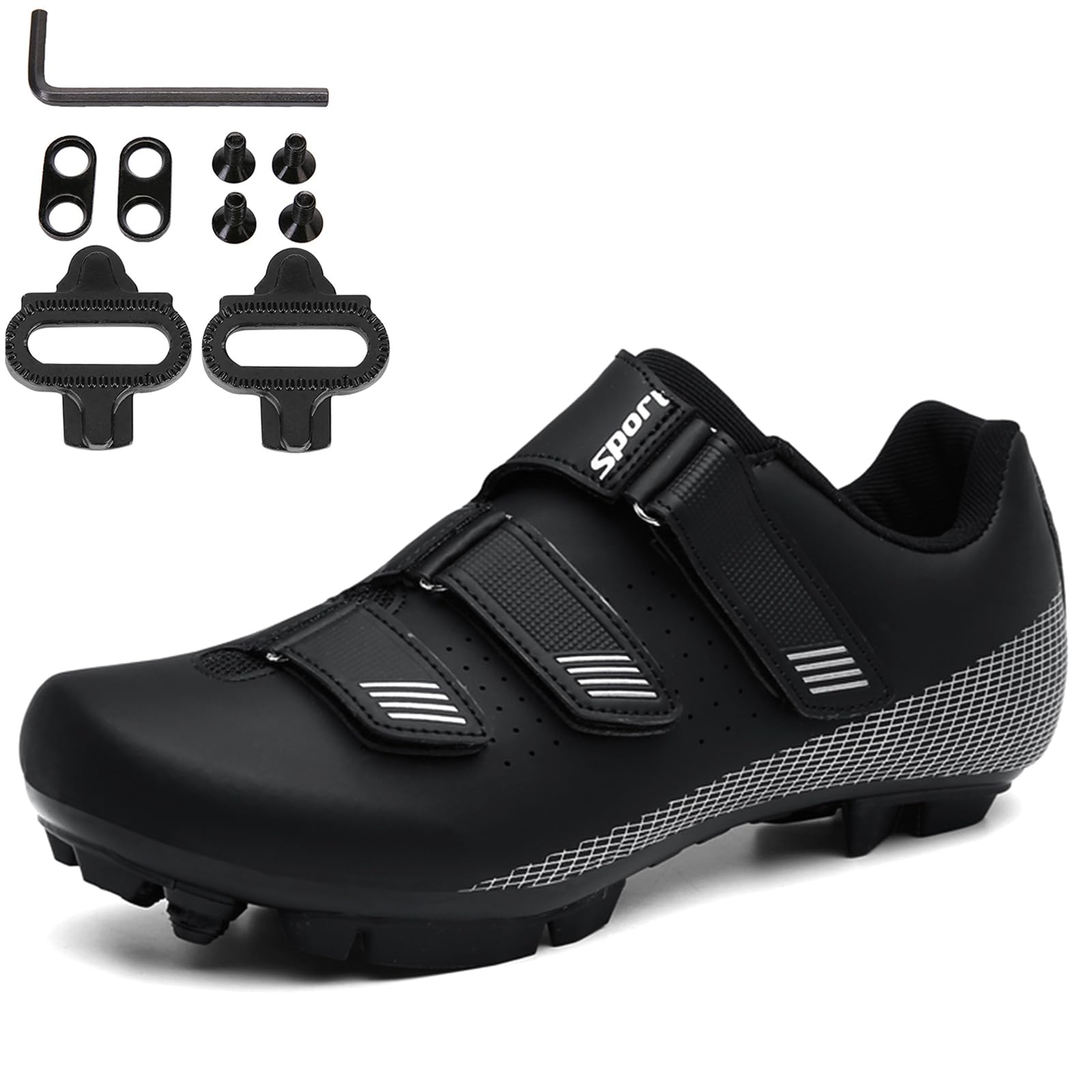 Scarpe da Ciclismo MTB Uomo, Scarpe da Mountain Bike, Compatibile con Shimano SPD 2-Bolts Pedals Zapatilla de Ciclismo Scarpe da Equitazione