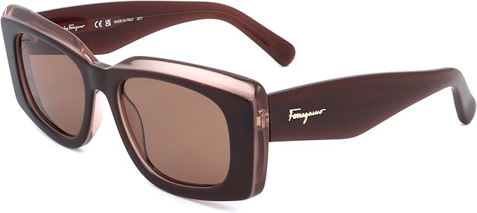 Amazon | Ferragamo SF1079S 211 BROWN NUDE 54/18/140 女性用