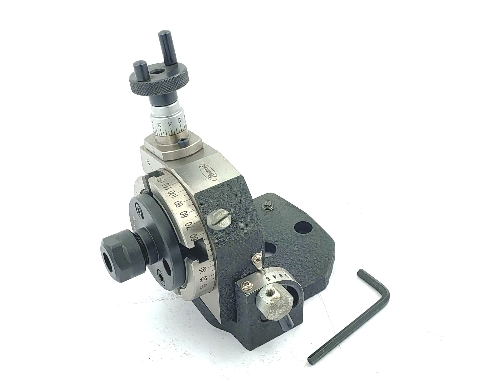 Tavola rotante (3"/80 mm inclinabile, ER16 e 20 adattatore pinza con kit morsetto M6)