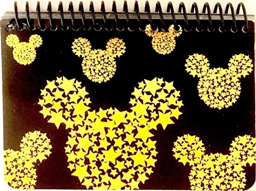 Carnet d'autographes Mickey Mouse double face à spirale, papier premium noir Eemrald
