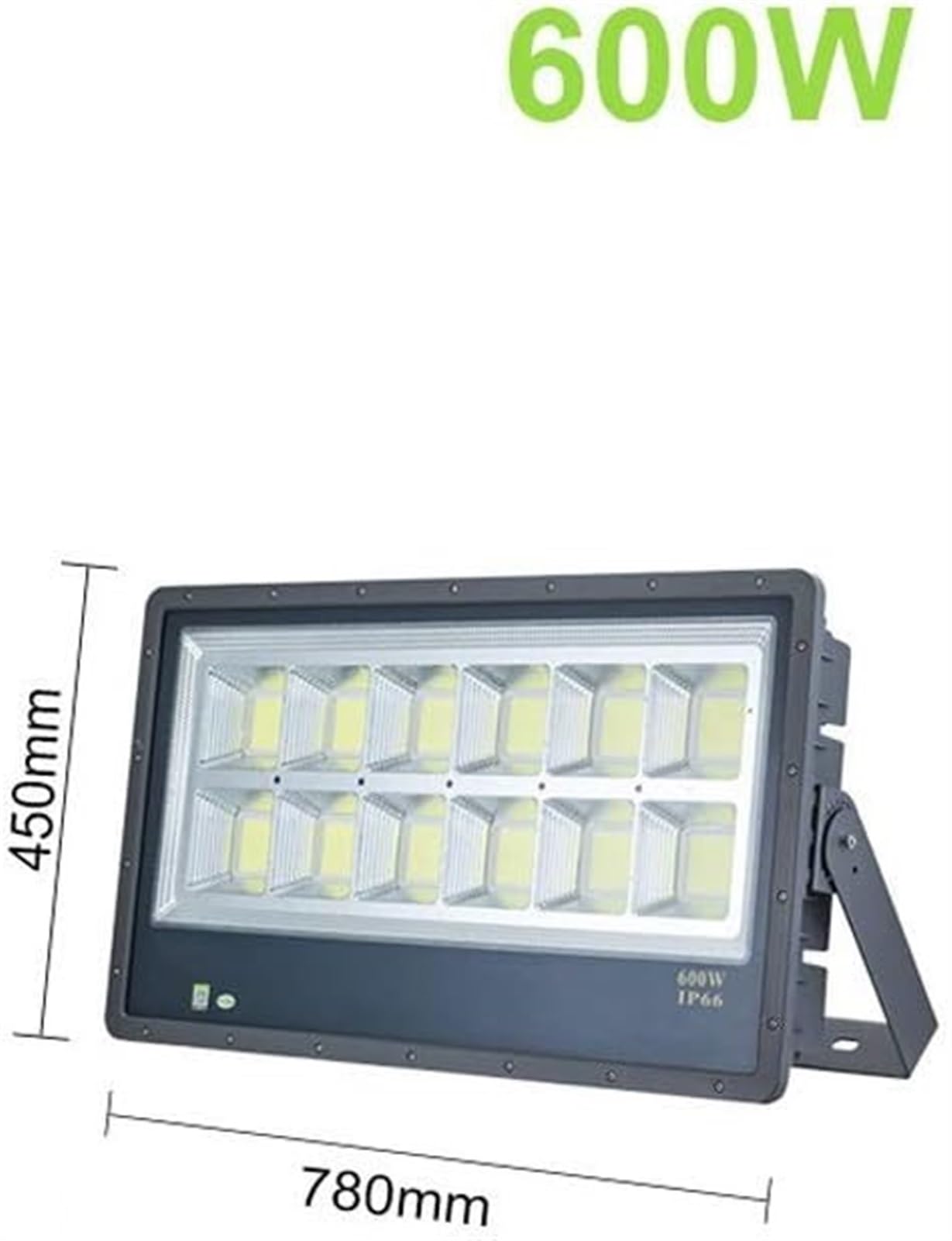 Proyector LED con Soporte Giratorio, 3000k 6000K, proyector LED Delgado para Exteriores, Resistente a la Intemperie, Apto para Lugares húmedos, 110V-240V, IP66, 600w-Warm Light 3000K