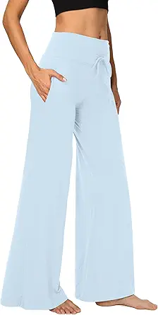 1/3 Pack Wide Leg Yoga Pants for Women, Comfy Lounge Pajama Sweatpants Loose Causal Palazzo with Pockets