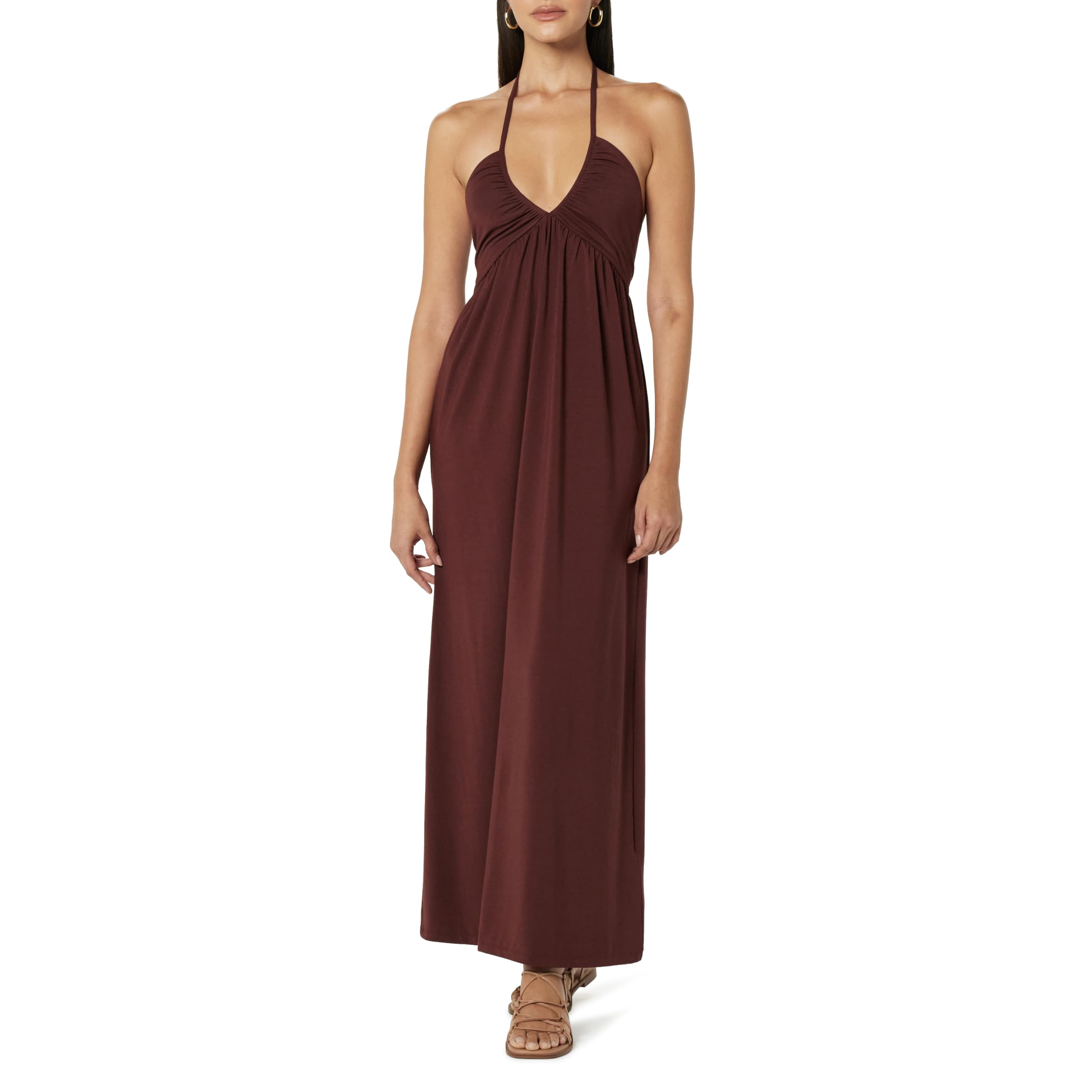 The Drop Women's Kapri Gathered Halter Dress