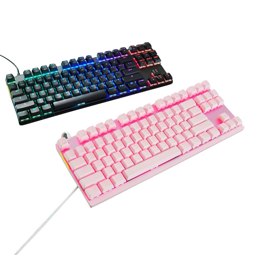 87 Keys RGB Backlit Mechanical Gaming Keyboard Tenkeyless 87 Keys RGB Backlit Mechanical Gaming Keyboard Tenkeyless