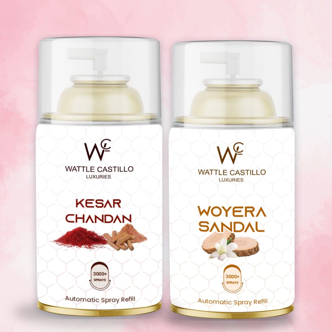 Automatic Dispenser Refill - Automatic Room Fresheners | Kesar Chandan and Woyera Sandal | 3000+ Sprays Guaranteed | Lasts up to 90 days (265ml+265ml) (Woyera And Kesarchandan)-picture-15
