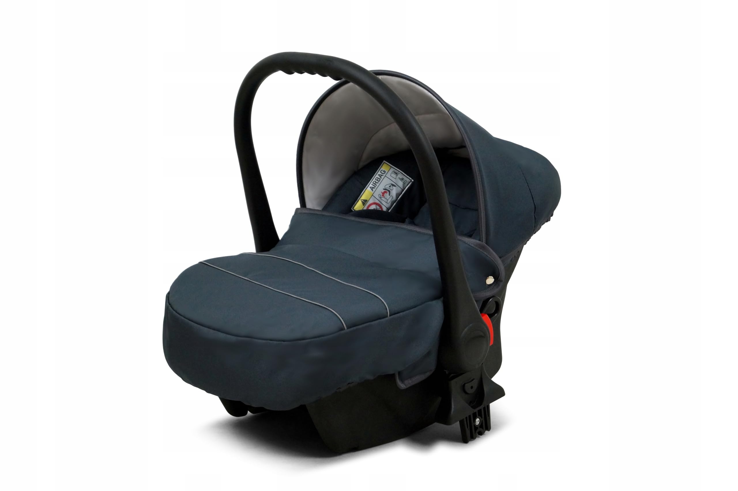 BabyLux® Carrito de Bebé Sistema de Viaje Set 3 en 1 - Air - Antracyt - incl. Capazo, Silla de Paseo, Silla Coche - Cochecito - con Bolso cambiador, Cubierta para la lluvia, Mosquitera etc.