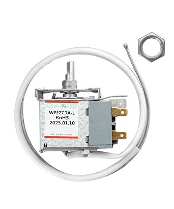 WR50X10085 Freezer Thermostat Replacement Fits for GE&Haier Chest Freezer, WPF27.7A-L Temperature Control Replacement for Mini Fridge,Replaces 1477823,AP4344994,PS2323338,EAP2323338