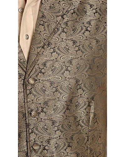 Scully Black Classic Paisley Men's Vest RW0932