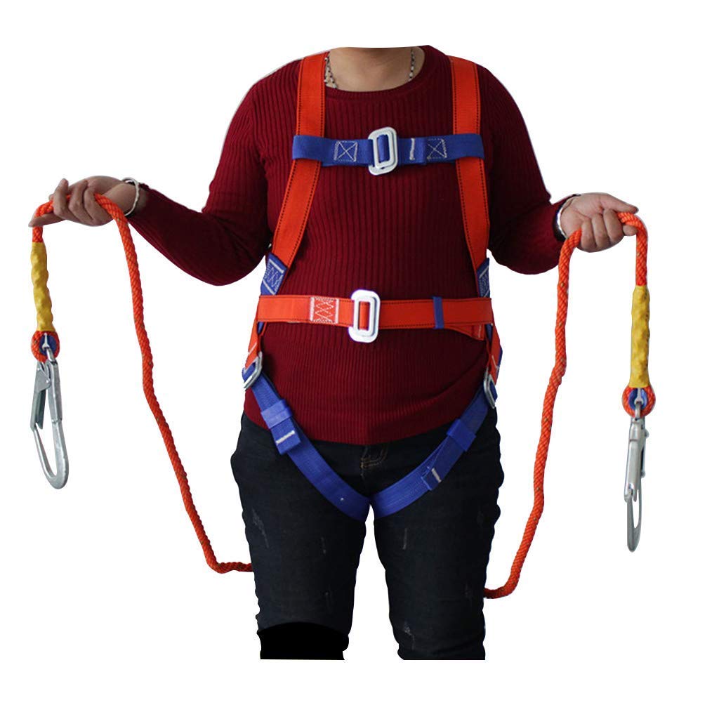 SwaYve Cinturón de Seguridad para Trabajos Aéreos Arnés de Seguridad Kit de Protección Contra Caídas Arnés de Escalada, Sistema de Cuerpo Completo para Construcción, Arneses de Seguridad