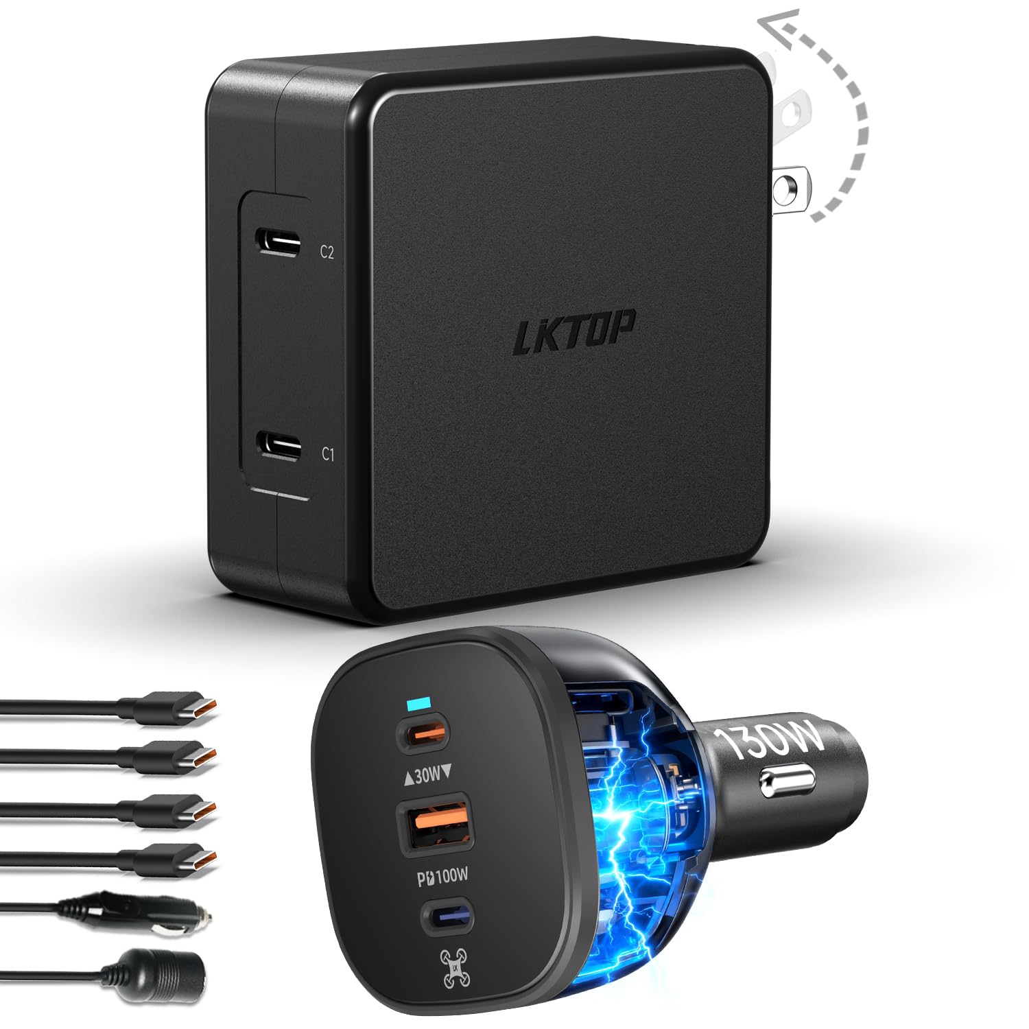 LKTOP Drone Car Charger