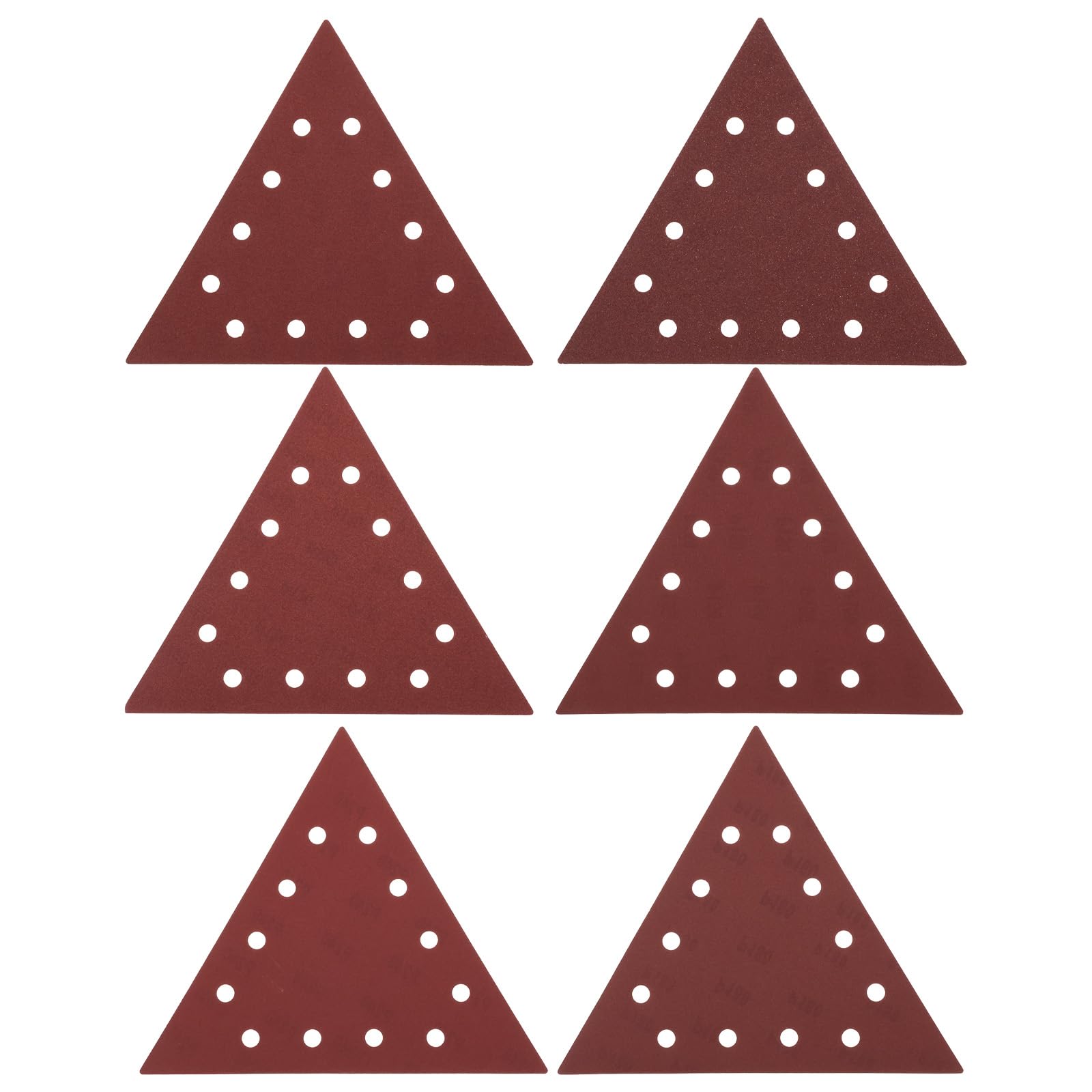 Emsea 30Pcs Triangle Sandpaper Grit 80 100 120 150 180 240 For Ds210 Dry Sander Ds930 Wall-Ceiling Sander, 290Mm