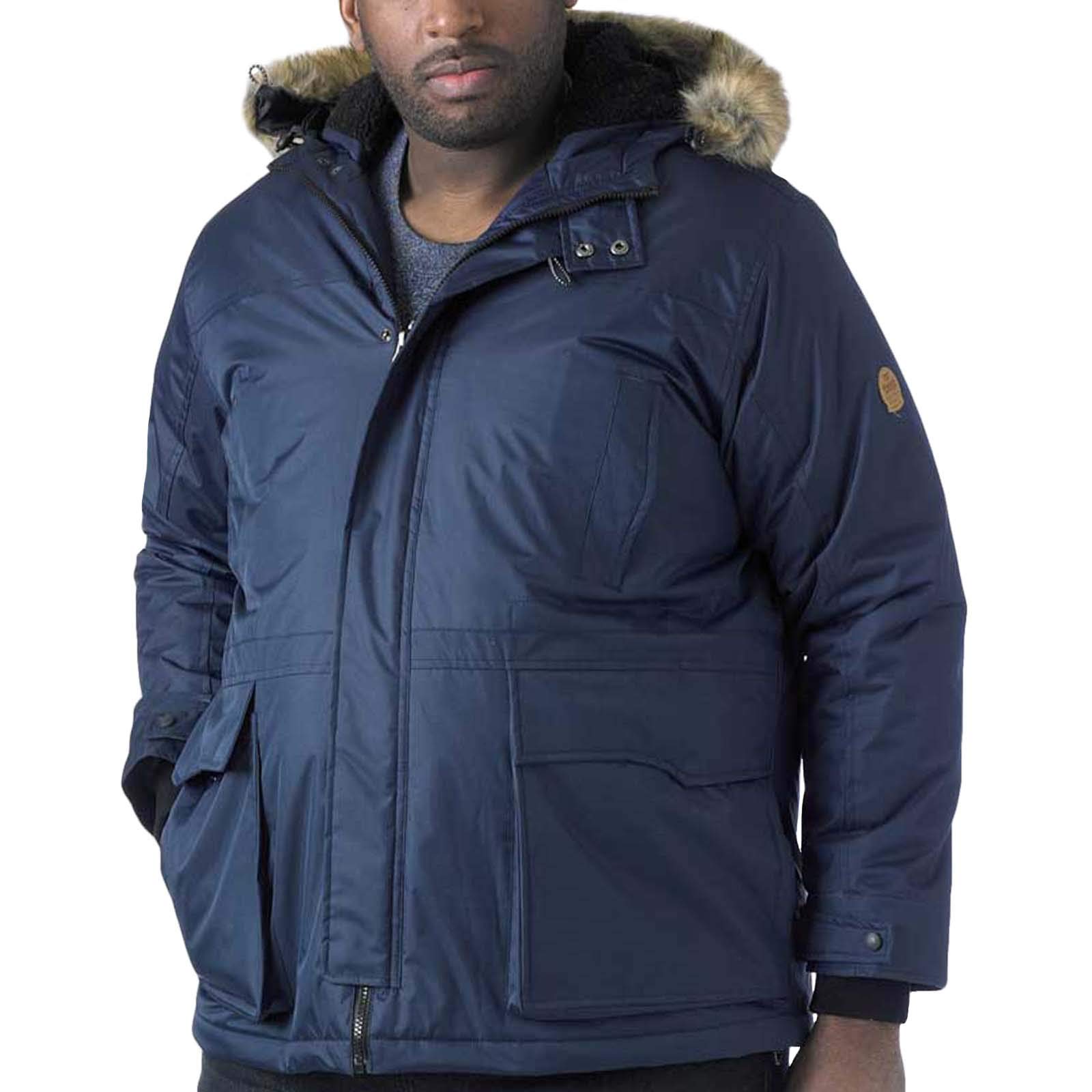 D555 Navy Duke Men's Kingsize Lovett Parka Style Jacket 7XL