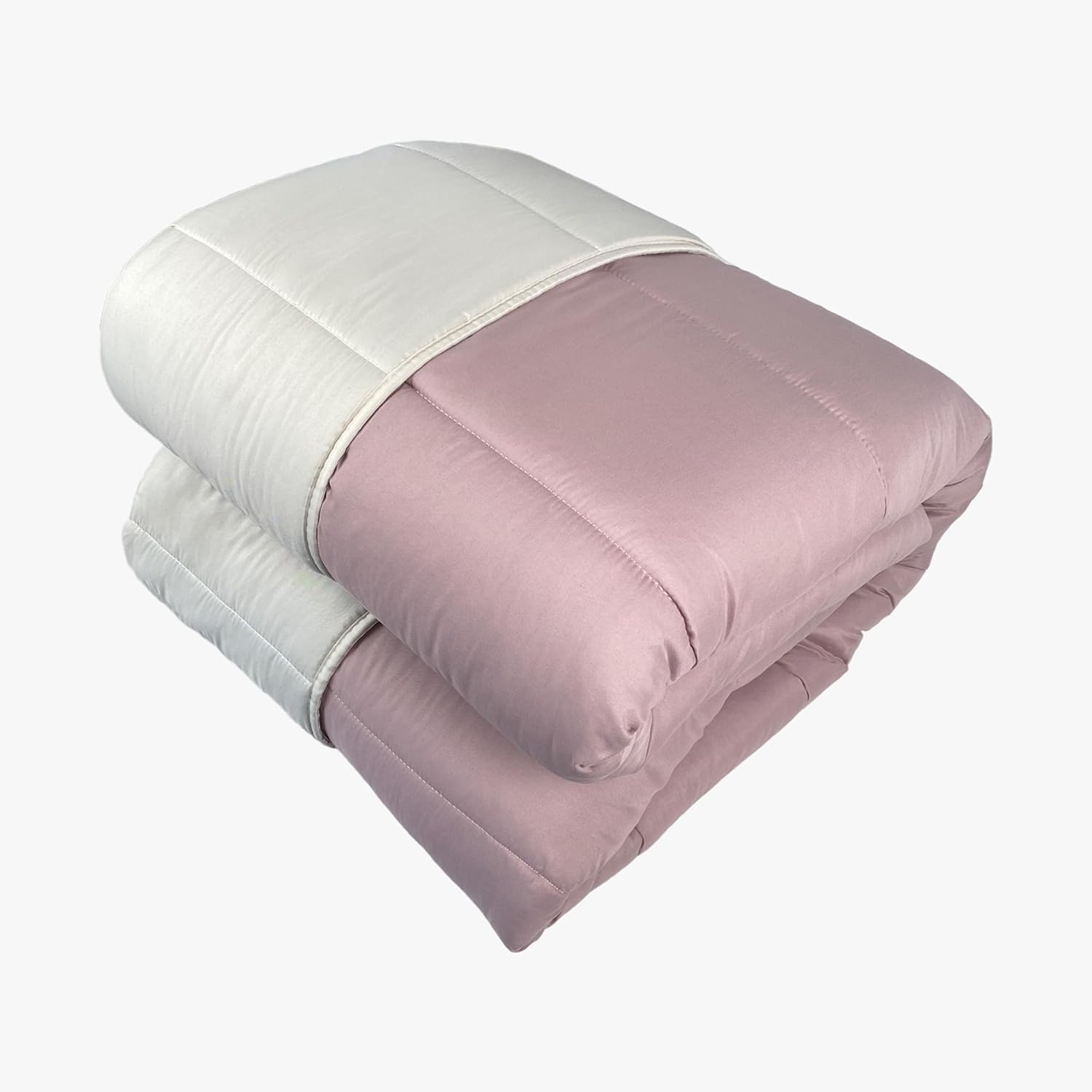 Corredocasa Piumone Una Piazza e Mezza Invernale, Made in Italy - Morbido Double Face, Trapunta Invernale da 350gr/mq Microfibra Manopesca Traspirante e Anallergica (Cipria/Beige, Una Piazza e Mezza)