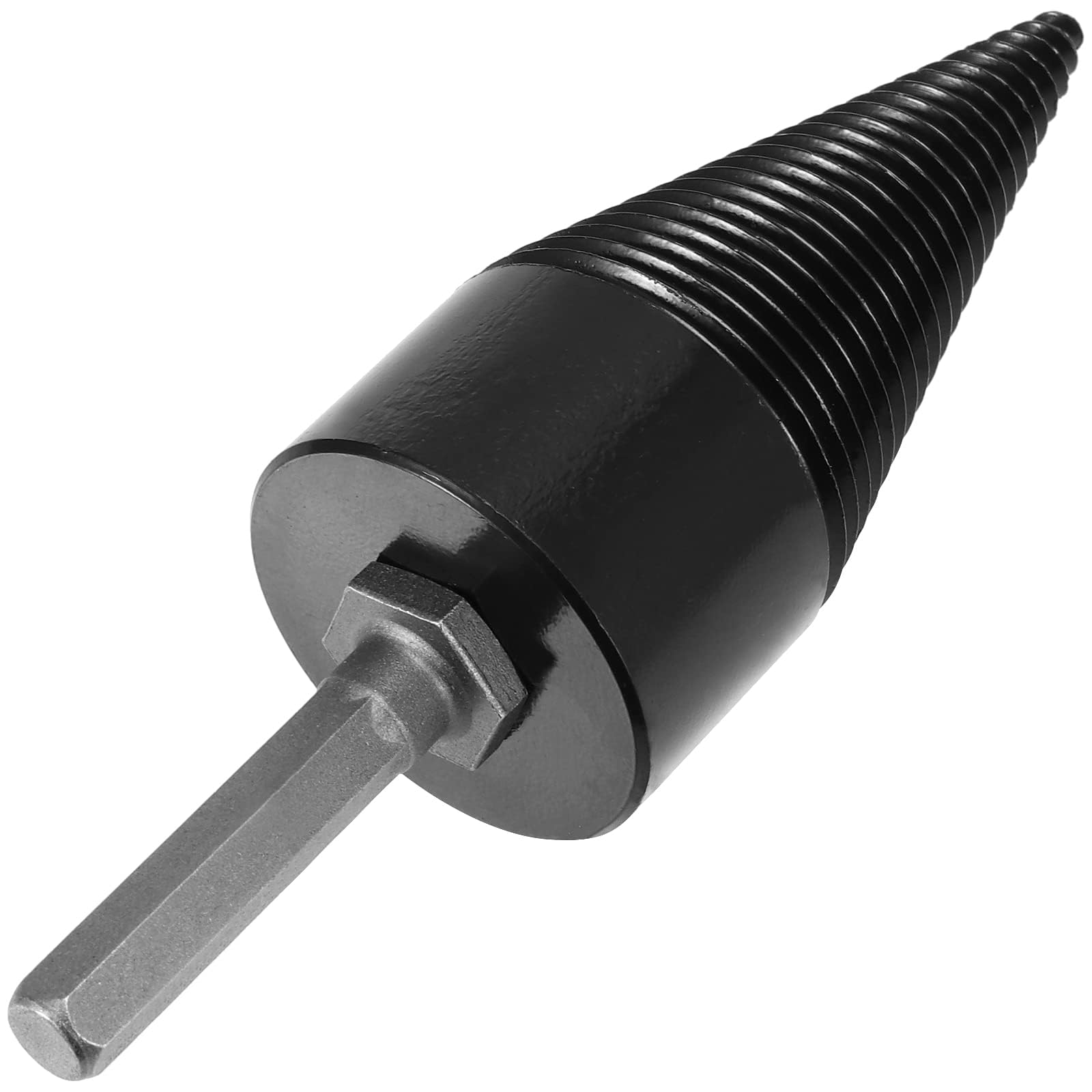 JEUIHAU Lot de 2 forets à bois de chauffage de 42 mm, tige hexagonale, perceuse portable et robuste pour couper le noyer, le chêne, le sycomore, le noyer