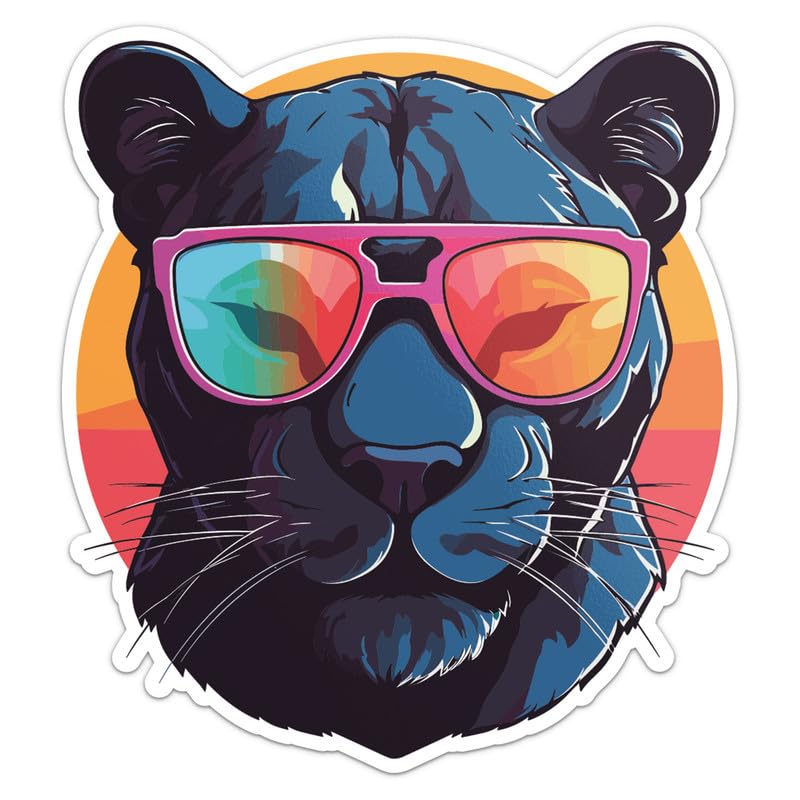 Generic Cool Panther Sticker - Vinyl Waterproof Decal for Car, Laptop, Wall, Window, Door, Water Bottle, Bumper Sticker Size - 3'' Longer Side