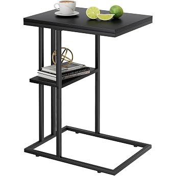Side Table C Shape Couch Side Tables Coffee Table Small Table Sofa Table Side Tables Bed Side Table Side Tables Sofa Coffee Table Small Laptop Tables Sofa Table Woodiness Black