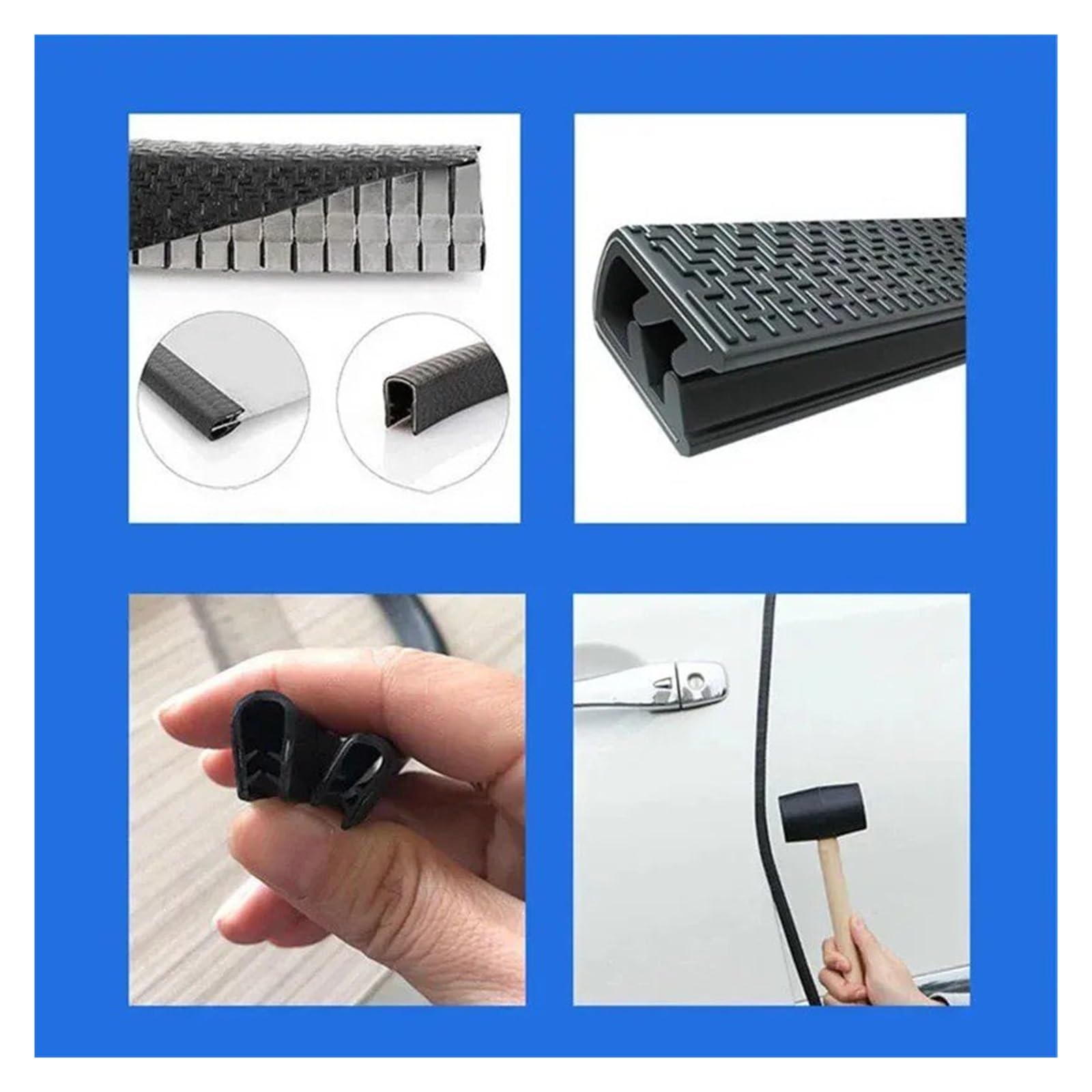 Strisce Antigraffio Portiere Protezione Universale Per Il Bordo Della Portiera Striscia Anticollisione Con Antigraffio Sul Supporto Adesivo Portiere Dei Veicoli In Pvc(White 10M)