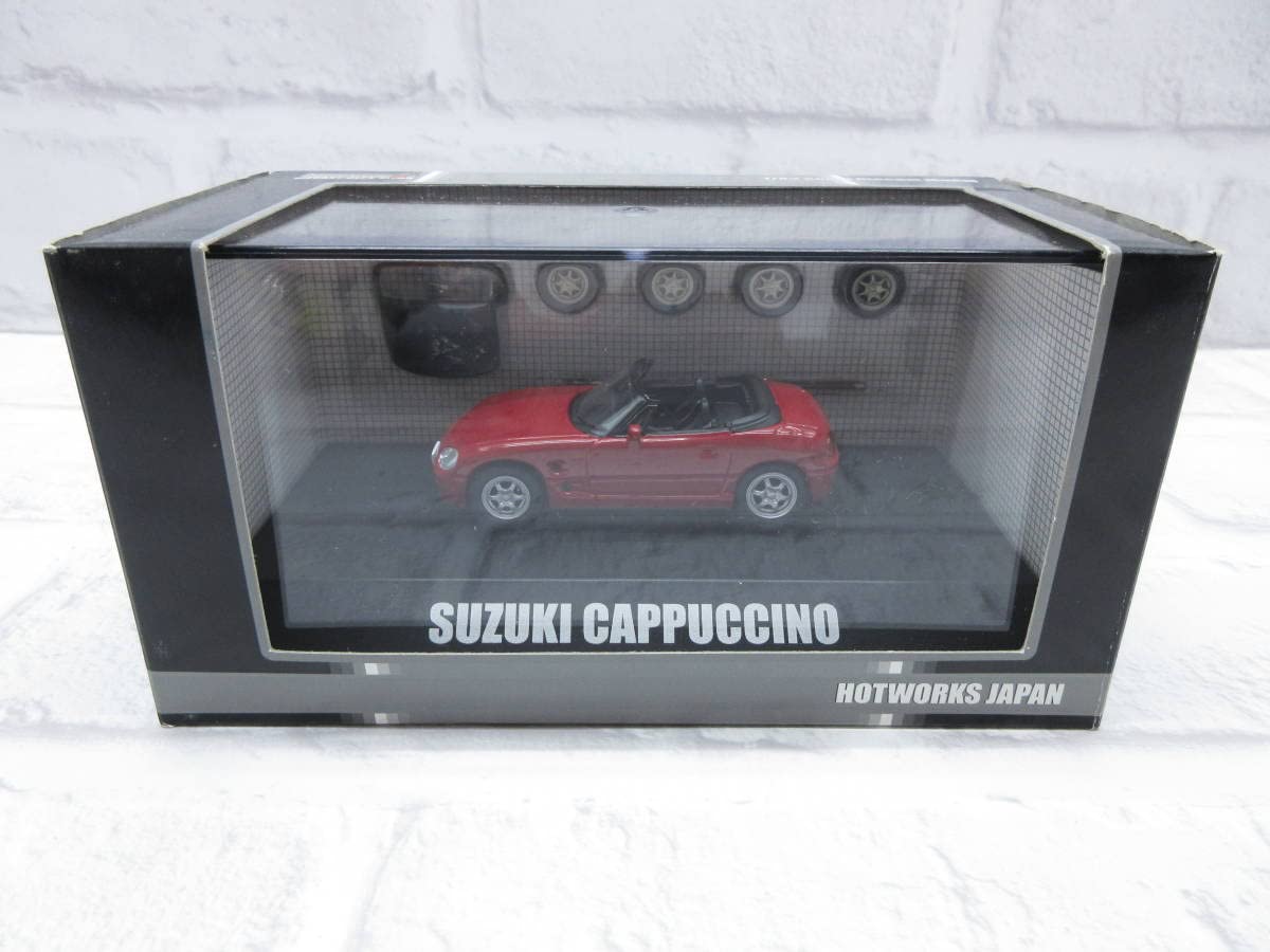 HOTWORKS JAPAN スズキ カプチーノ 1/43 ダイキャストモデル Amazon | ミニカー 1/43 ホットワークス スズキ カプチーノ レッド