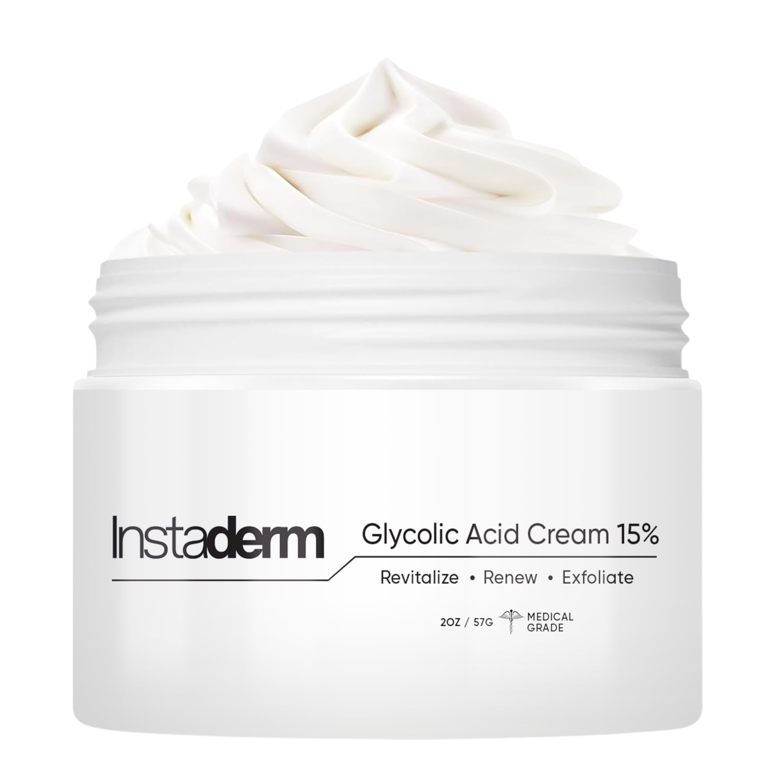 Glycolic Acid 15% Anti-Aging Wrinkle Cream- Reduces the Appearance of Fine Lines, Wrinkles, Age Spots, Dark Spots. Exfoliates, Smoothes Skin Texture, Tone & Improves Dull Looking Complexion.