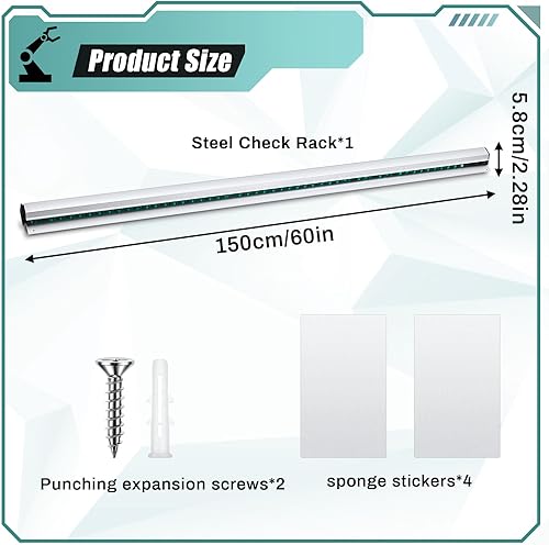 Vista 13 de Irenare Soporte para billetes para restaurantes de 36/48/60 pulgadas, soporte para pedidos de boletos, estante de exhibición para cocinas