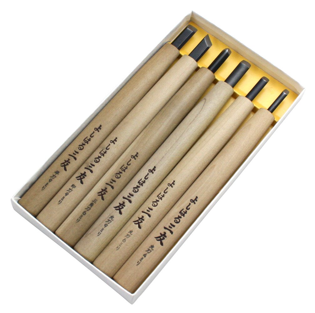 Yoshiharu 6 pcs Y-6 with the finest steel special make Mitomo chisel paper treasuring (japan import)