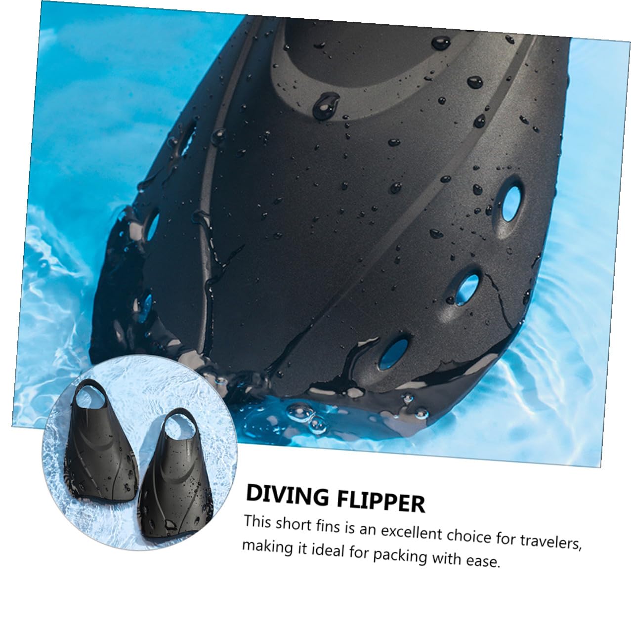 PRETYZOOM Aletas de Natación y Buceo Ajustables para Adultos, Material Ligero, Talla L, Cortas, para Entrenamiento y Snorkel, Diseño Ergonómico, Uso en Piscina y Mar