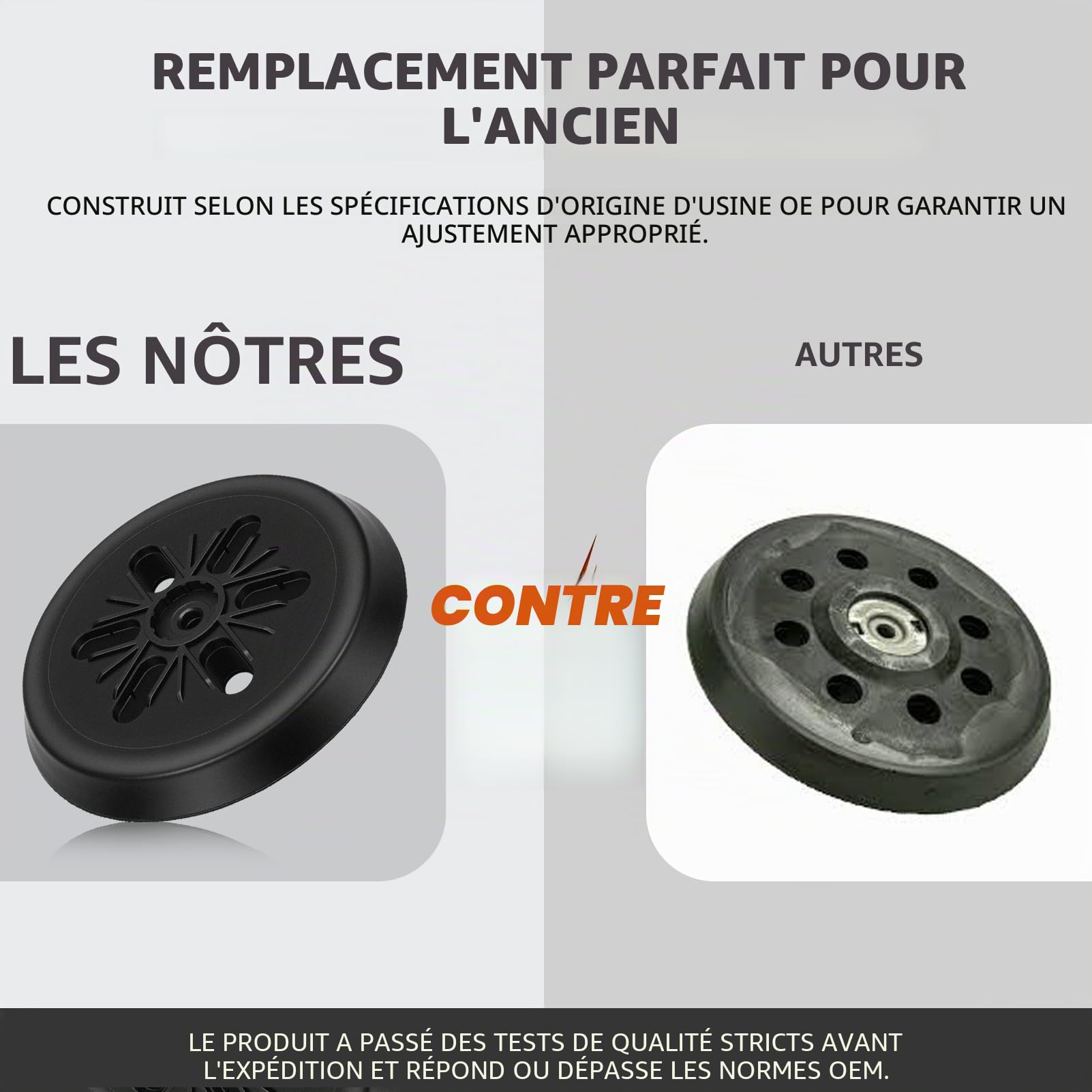 KASturbo 631158000 Plaque de ponçage 150 mm pour Metabo SXE 450 6 SXE 425 XL 27627 Plaque de ponçage avec 6 trous d'aspiration de poussière