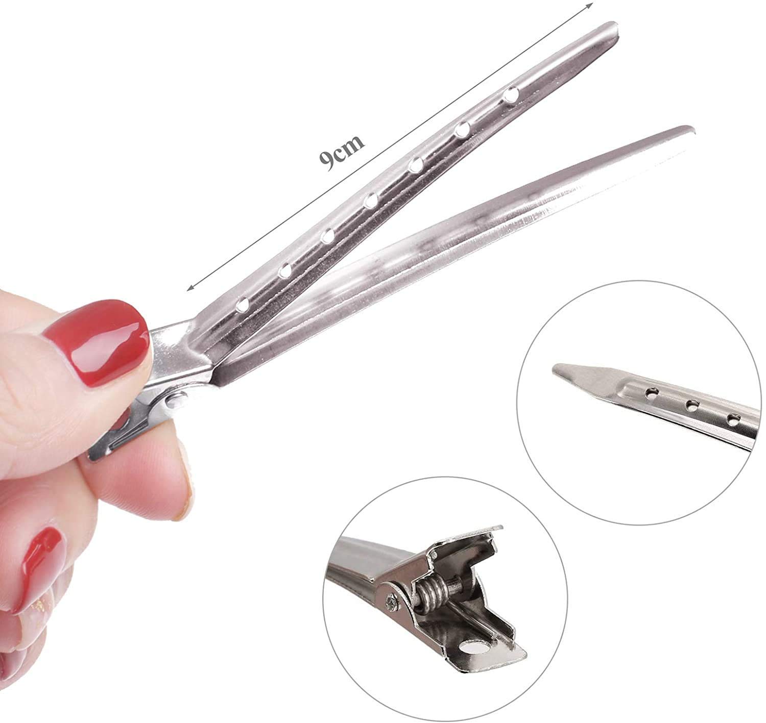 ayushicreationa Hair Styling Clips Professional Steel Sectioning Hair Clips for Salon and Women Girls Accessories (Big) 4