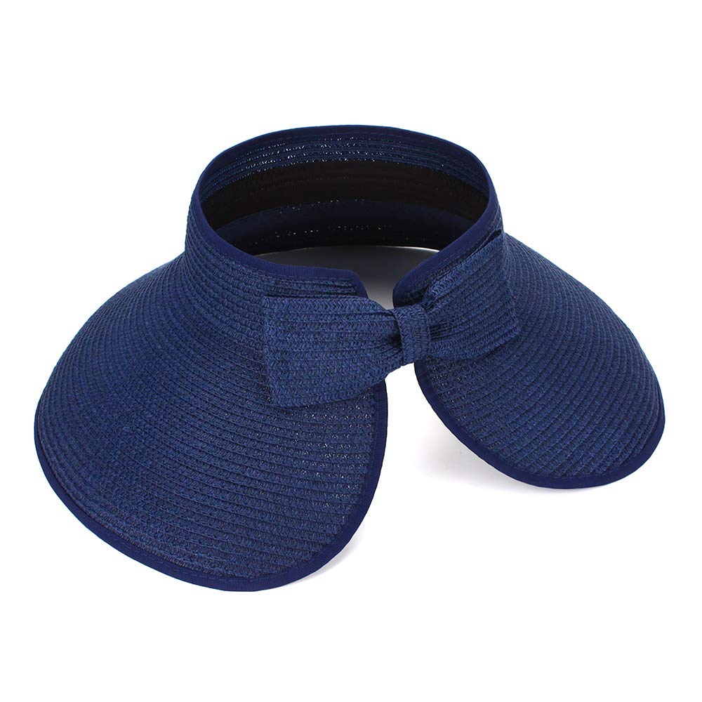 MK MATT KEELYSombrero de Paja de Playa para Mujer, Plegable ala Ancha Sombrero para el Sol Mujer
