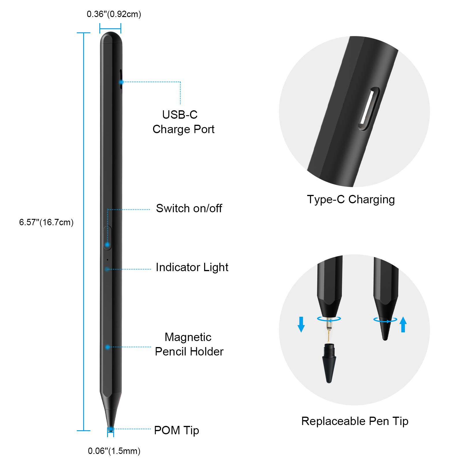Amazon.com: Stylus Pencil for Apple iPad Pro 2024 13/12.9/11