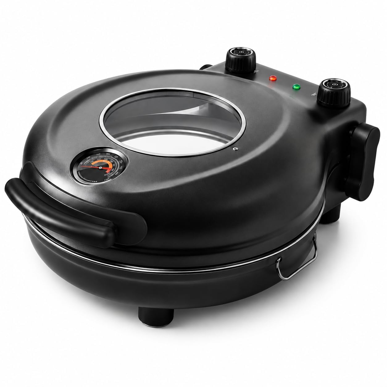 Pizzaofen, 1200 W, 31 cm, Keramikstein, Timer