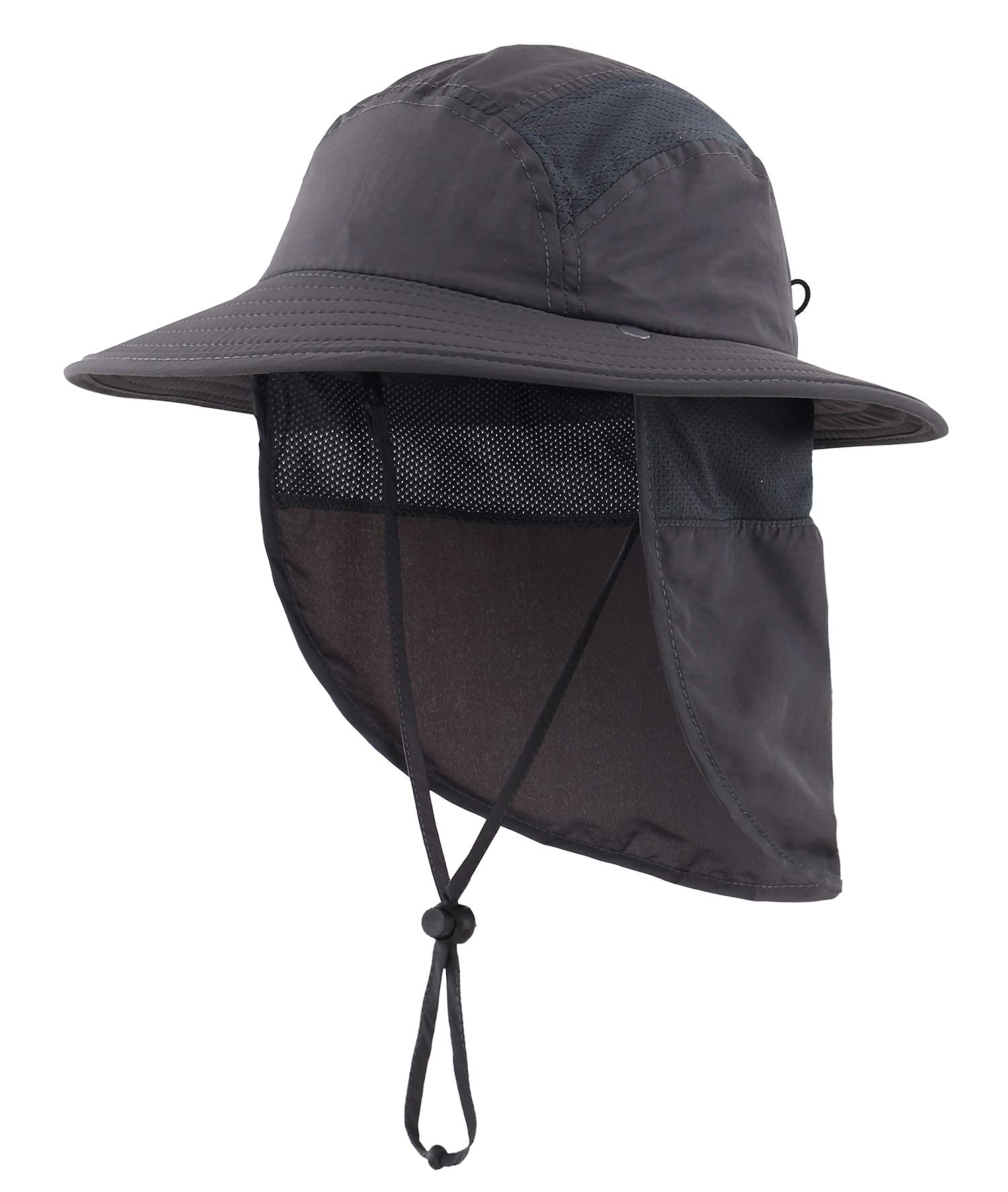 Home Prefer UPF 50+ Boys Sun Hat with Neck Flap Wide Brim Summer Beach Bucket Hat for Boys Girls Toddler Kids Safari Hat