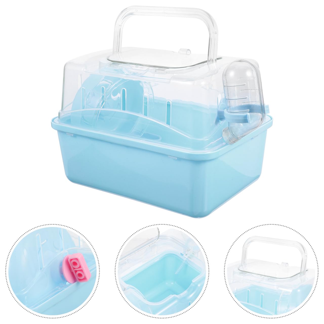 Toddmomy Gabbia Per Criceti Trasparente Con Tetto Panoramico Custodia Da Viaggio Robusta E Spaziosa Per Piccoli Animali Come Criceti E Topi 8.86X6.69X6.50In Trasportino Sicuro Per Esterni