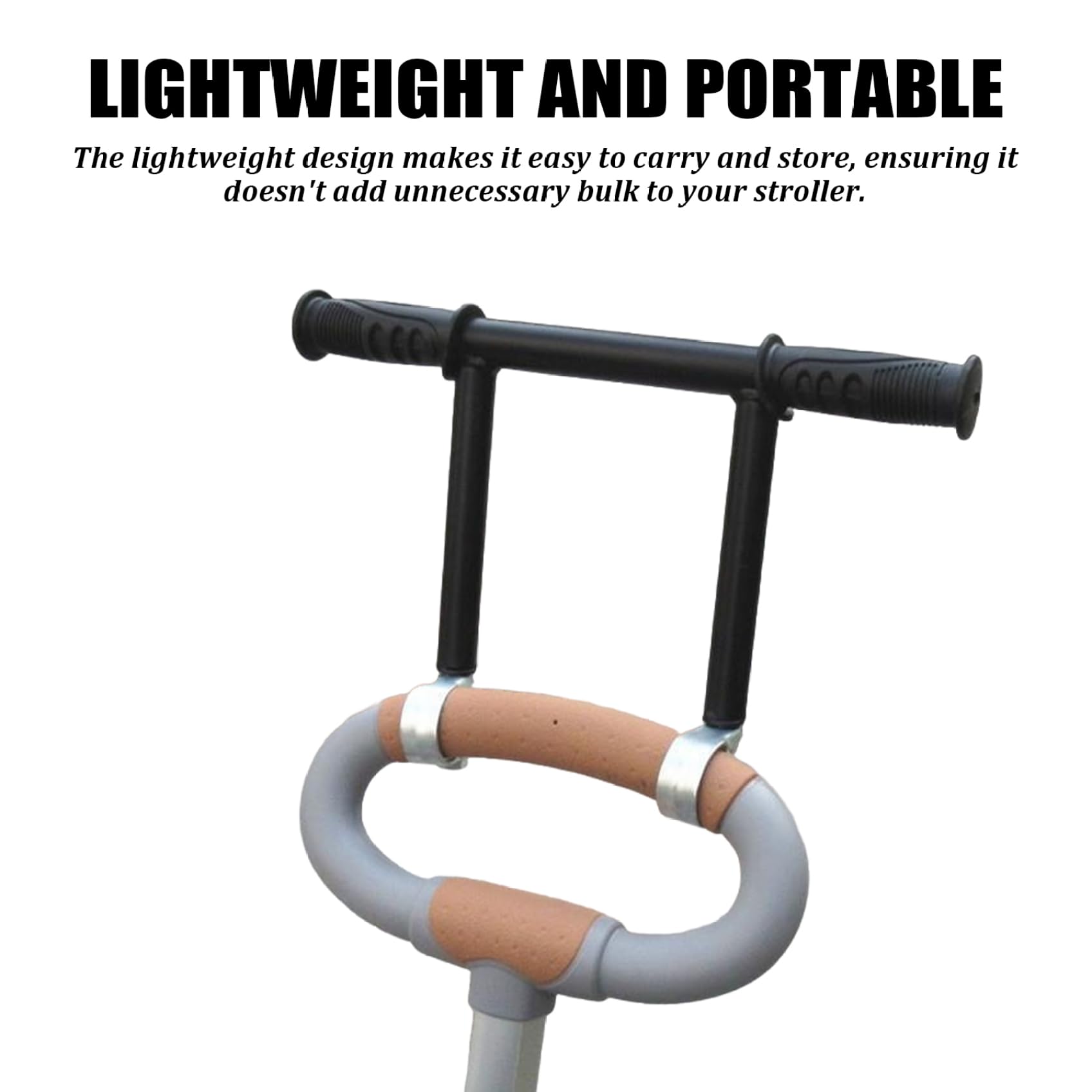 1 Extension De Poignée De Poussette, Rehausseur De Guidon De 17 Cm Avec