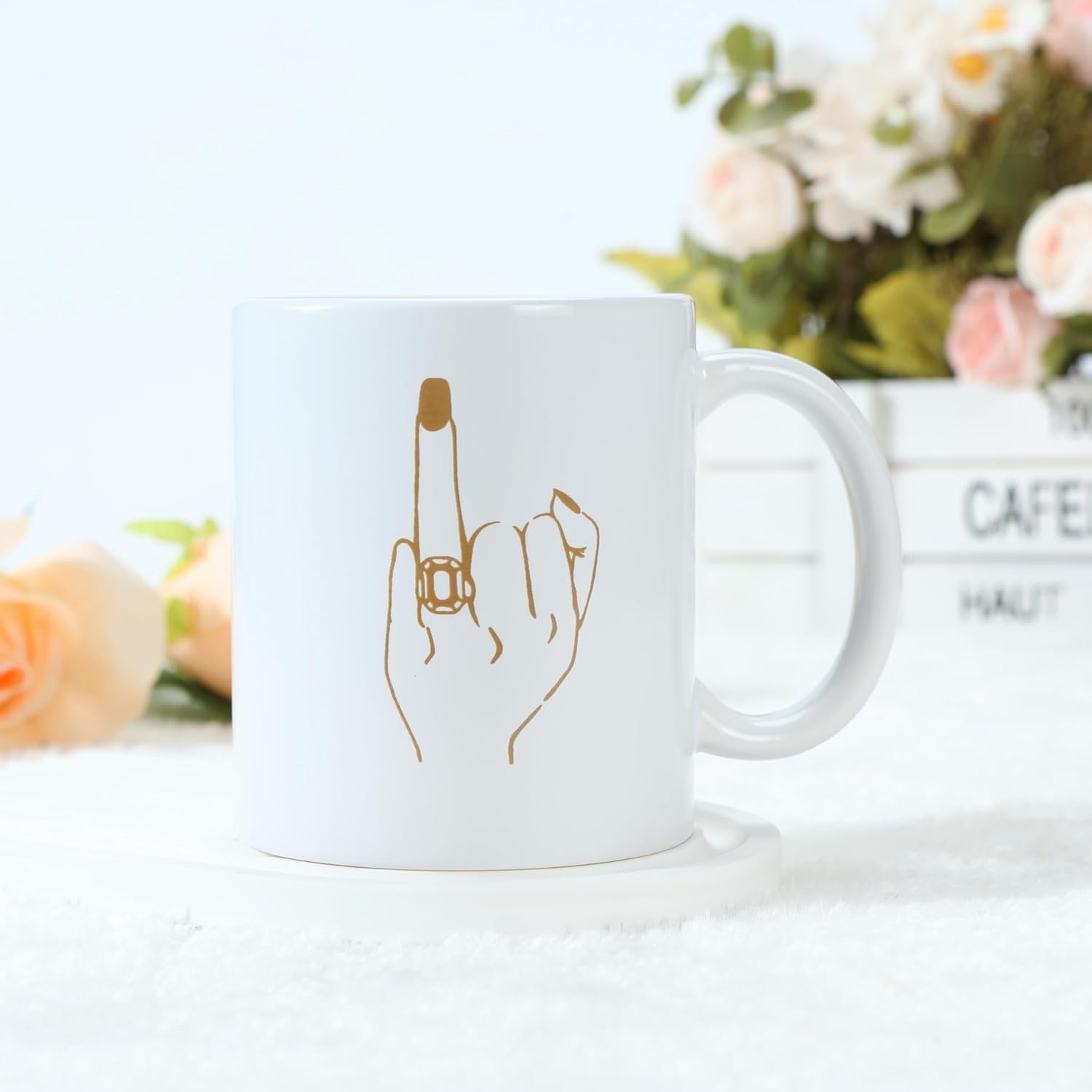 Bridal Shower Gift Box for Bride to Be - Best Wedding Gift Set with 16oz Stainless Steel Tumbler,Soy Candle, Socks & cup - Engagement & Bachelorette Party for bride to be box - Image 3