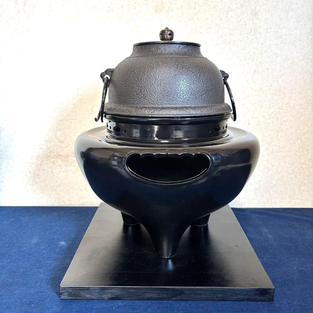 風炉 茶釜 電熱器 野々田式電熱器 敷板 茶道具 お点前道具 風炉 茶釜 電熱器 朝鮮風炉釜 野々田電熱器 織部焼敷板 茶道具 お点前道具
