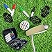 HIFQUI Golf Ball Marker Set with Carry Case, 3 Golf Ball Marking Stencils and 4 Color Golf Ball Markers, Golf Ball Marker Liner Marker, Golf Ball Alignment Marking Tool