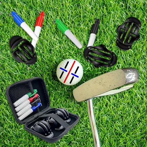 Golf Ball Marker Set with Carry Case