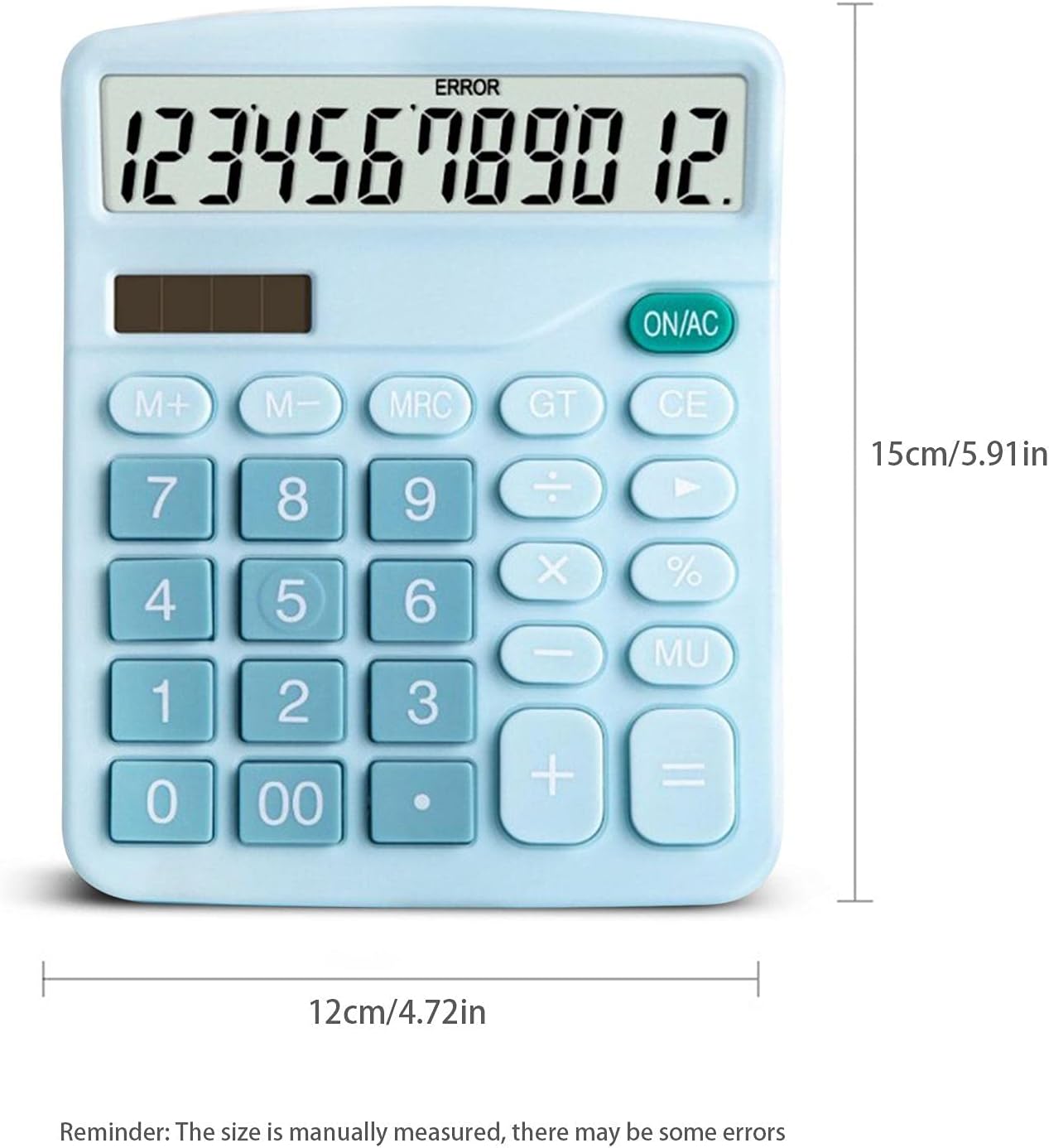 Jayehoze Taschenrechner, 12-Stelliger Elektronischer Taschenrechner, Dual  Power Desktop-Rechner Mit Lcd-Display Für Home Office School,  Finanzbuchhaltungstools: Amazon.de: Bürobedarf & Schreibwaren