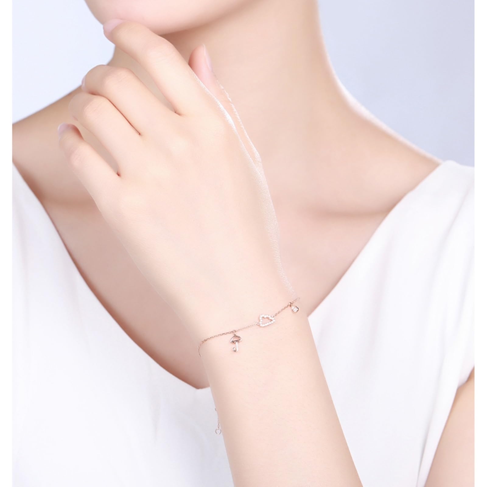 Bracciali Oro Rosa Donna 750/585/375, Bracciale Donna Diamante 16-18 cm Estensione 4 cm, Braccialetti Sposa Fidanzati