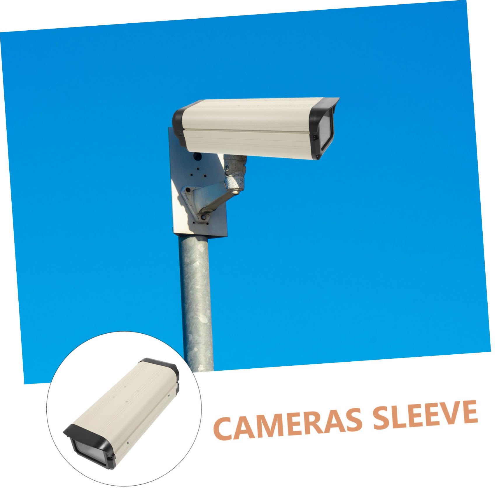 Boîtier de Caméra Extérieure 12 Pouces et Protection Anti-Pluie en Alliage D'aluminium Conception à Ouverture Latérale pour Caméra de Surveillance en Extérieur