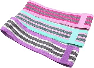Kit 3 Faixas Elásticas de Exercício Hip Resistance Bands - Treinos Eficazes para Pernas, Glúteos e Mais