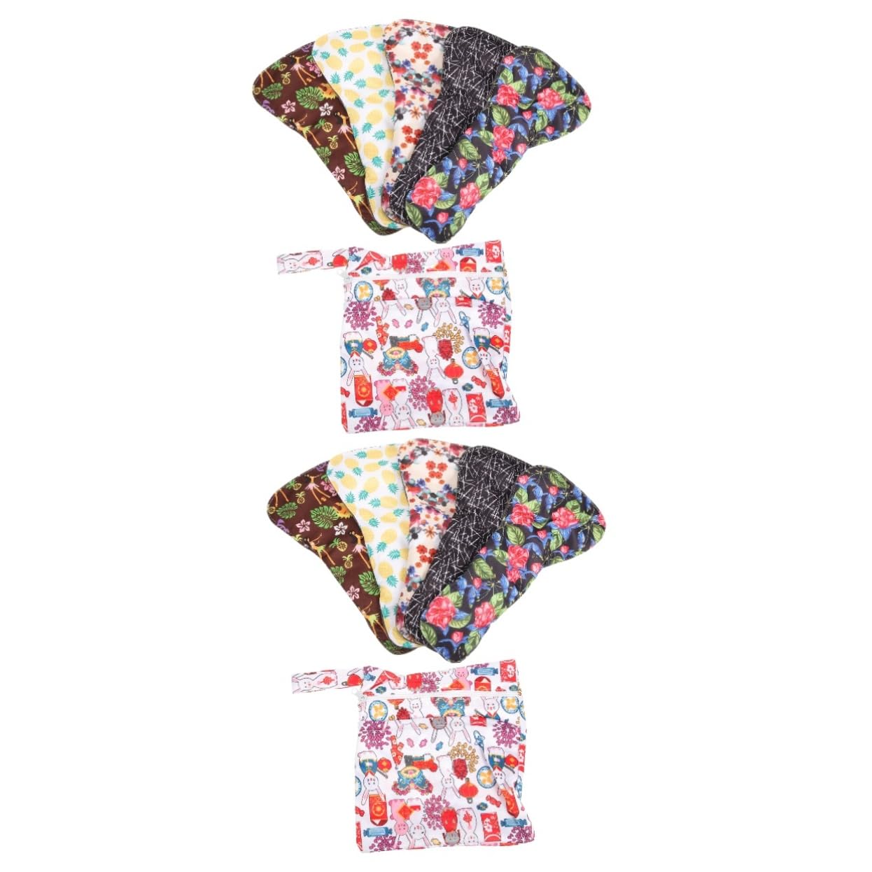 FRCOLOR 2 Sätze waschbare Damenbinde Männer steckt Teenager Zeitraum Liner menstruations pad livy menstruationspad menstruation pad wiederverwendbare Pads tragbare Damenbinde Polyester