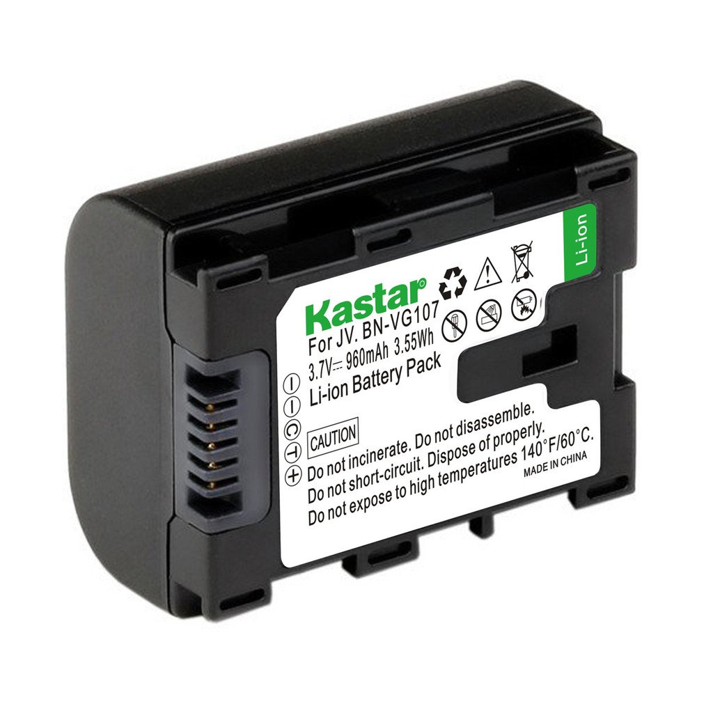 Kastar Battery for JVC BN-VG107 & JVC Everio GZ-E, GZ-EX, GZ-HD, GZ-HM3 Series and GZ-MG750, GZ-MS110BUS, GZ-MS150, GZ-MS150HEU, GZ-MS215, GZ-MS230,